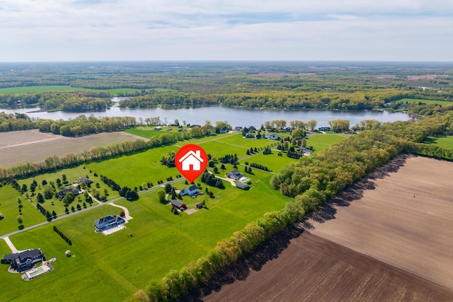 15974 Rustic Ln S, Vicksburg, MI 49097 - bird's eye view of a large body of water
