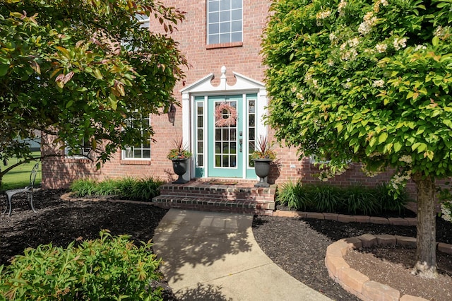 15974 Rustic Ln S, Vicksburg, MI 49097 - entrance to property featuring brick siding
