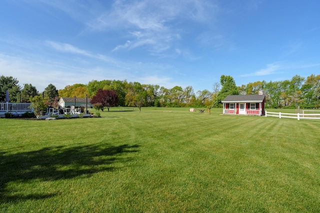 15974 Rustic Ln S, Vicksburg, MI 49097 - view of yard featuring an outbuilding