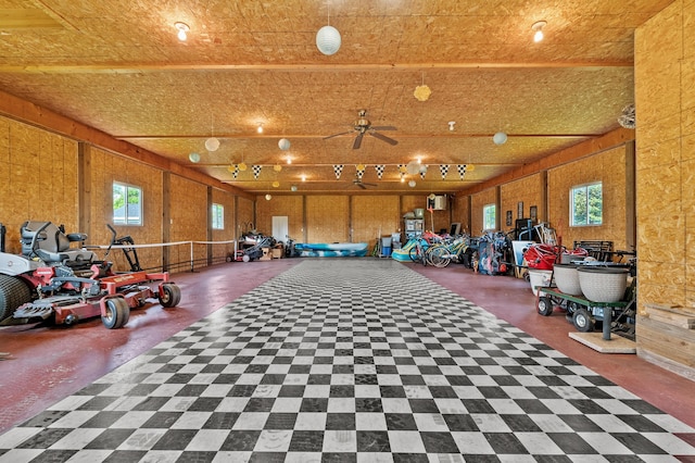 15974 Rustic Ln S, Vicksburg, MI 49097 - miscellaneous room with a ceiling fan