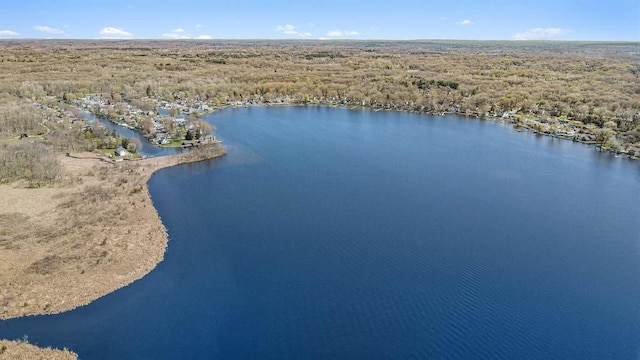 aerial view of a large body of water