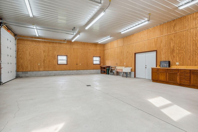 6125 Alber Rd, Saline, MI 48176 - garage with wood walls