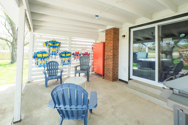 10671 California Rd, Bridgman, MI 49106 - view of patio / terrace featuring entry steps