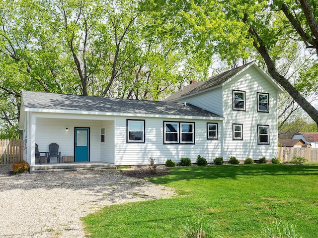 10671 California Rd, Bridgman, MI 49106 - view of front of property with a porch and a shingled roof