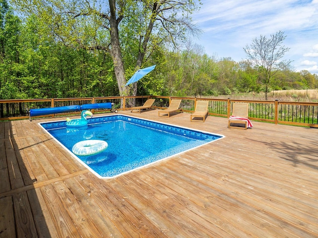 10671 California Rd, Bridgman, MI 49106 - view of pool with a deck