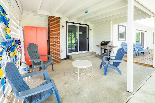 10671 California Rd, Bridgman, MI 49106 - view of patio with entry steps and grilling area