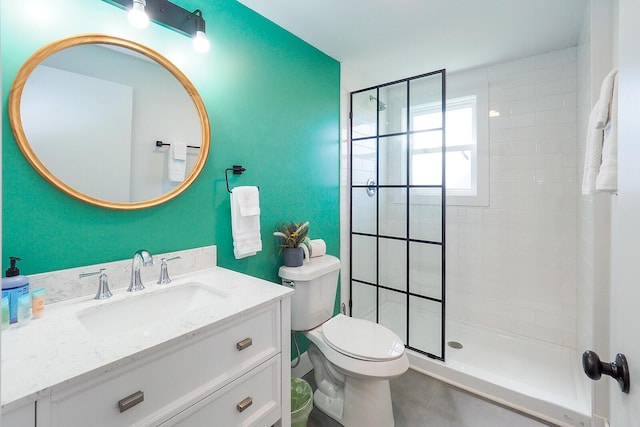 10671 California Rd, Bridgman, MI 49106 - full bathroom with a shower stall, toilet, and vanity