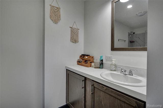 7376 Capac Rd, Yale, MI 48097 - full bathroom with vanity and a shower