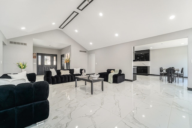 53242 Clarion Dr, Macomb, MI 48042 - lobby featuring lofted ceiling and recessed lighting