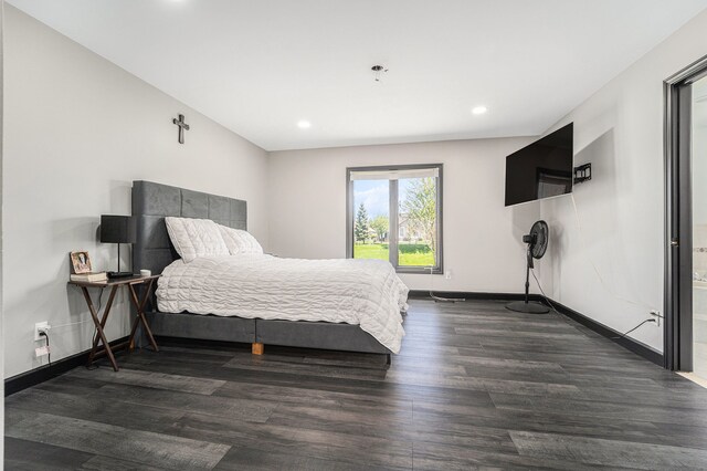 53242 Clarion Dr, Macomb, MI 48042 - bedroom featuring wood finished floors, recessed lighting, and baseboards