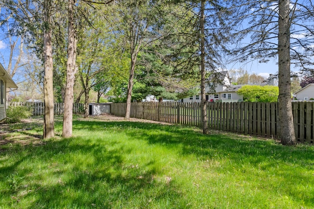 view of fenced yard