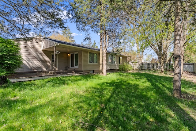 view of rear view of property