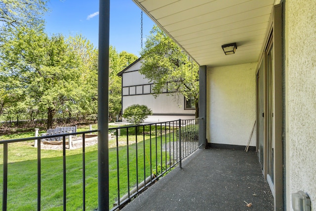 view of balcony
