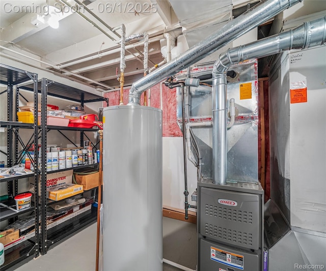 42736 Boulden Ct, Canton, MI 48187 - utility room with gas water heater