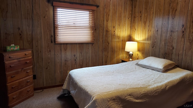 11800 N Adrian Hwy, Clinton, MI 49236 - bedroom with wood walls and carpet flooring