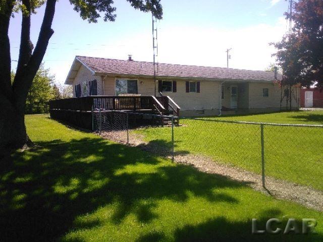 11800 N Adrian Hwy, Clinton, MI 49236 - rear view of property with a wooden deck