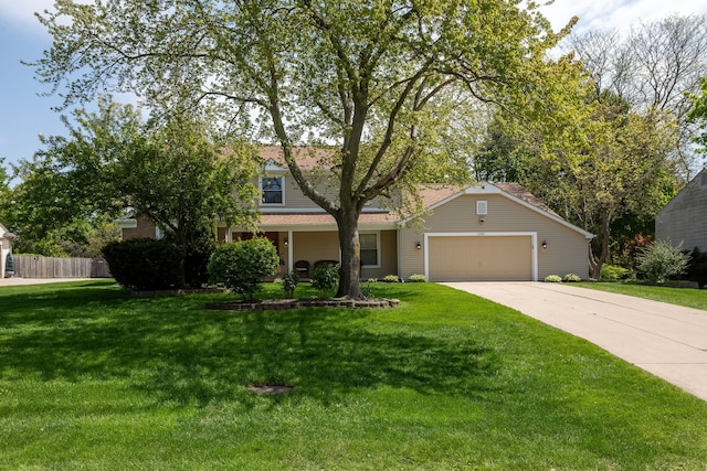 view of front of house with a garage and concrete driveway