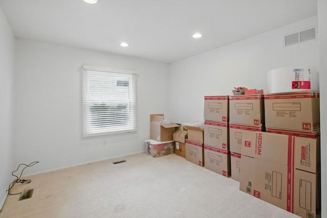 view of storage area