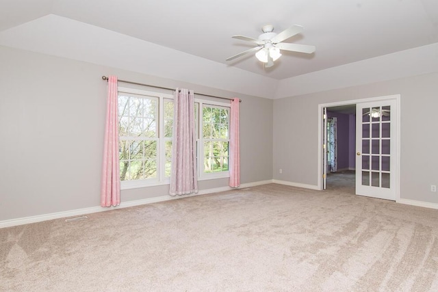 7294 Mackenzie Ln, Portage, MI 49024 - unfurnished room with ceiling fan, carpet flooring, and baseboards