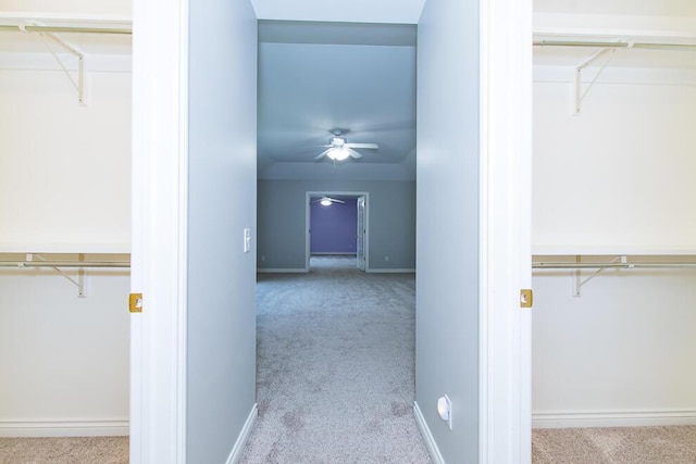 7294 Mackenzie Ln, Portage, MI 49024 - spacious closet featuring carpet flooring and a ceiling fan