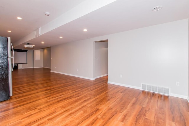 7294 Mackenzie Ln, Portage, MI 49024 - spare room with light wood finished floors, baseboards, recessed lighting, and a smoke detector