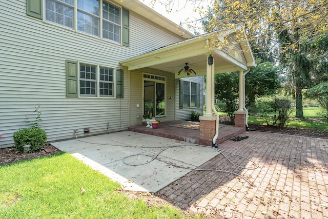 7294 Mackenzie Ln, Portage, MI 49024 - view of patio with a ceiling fan