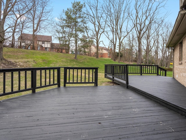4206 Southmoor Ln, West Bloomfield, MI 48323 - wooden terrace featuring a lawn