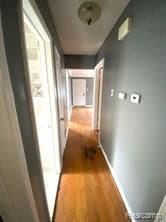 20200 Roselawn St, Detroit, MI 48221 - corridor with light wood-style floors and baseboards