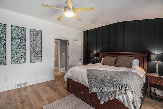 8440 Lance, Brighton, MI 48116 - bedroom with light wood finished floors, baseboards, and a ceiling fan
