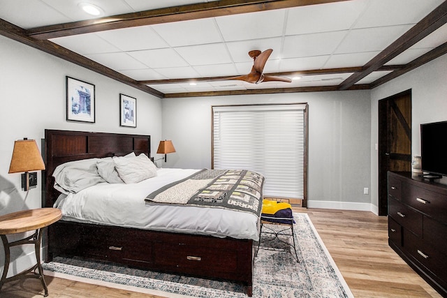 8440 Lance, Brighton, MI 48116 - bedroom featuring baseboards, light wood-style flooring, and recessed lighting