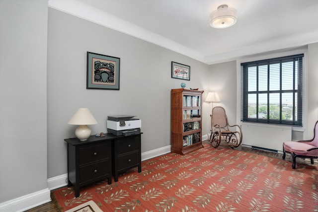 15 E Kirby St Unit 822, Detroit, MI 48202 - living area with baseboards