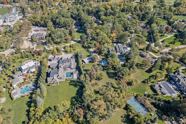 5280 Brookdale Rd, Bloomfield Hills, MI 48304 - aerial overview of property's location with nearby suburban area
