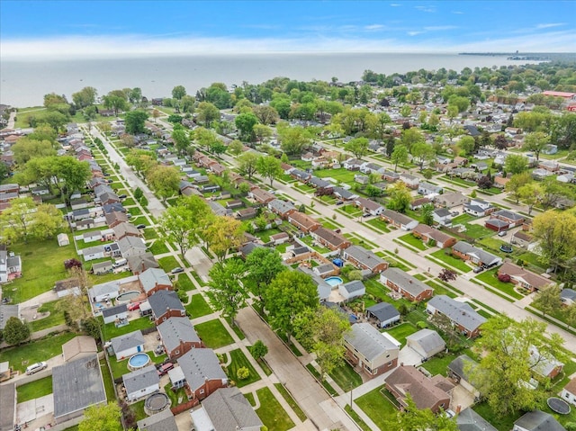 23142 Port St, Saint Clair Shores, MI 48082 - aerial view of property's location featuring nearby suburban area and a large body of water