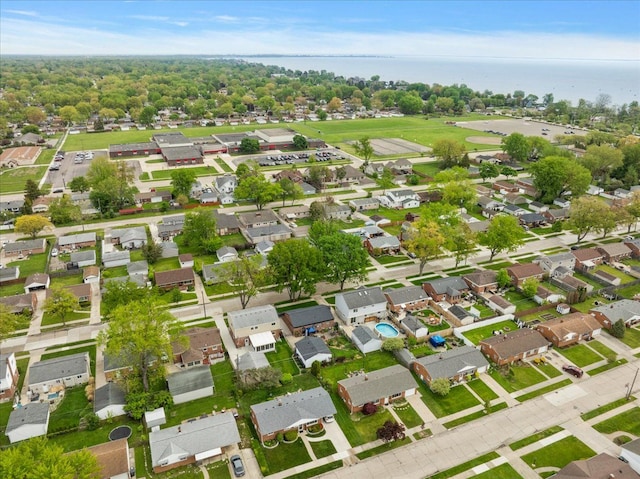 23142 Port St, Saint Clair Shores, MI 48082 - aerial overview of property's location with nearby suburban area
