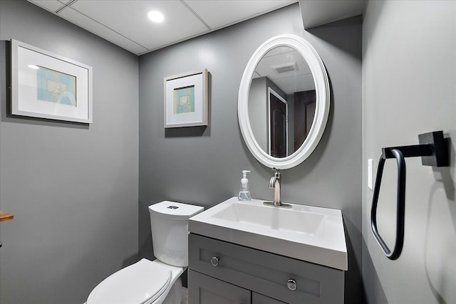 23142 Port St, Saint Clair Shores, MI 48082 - half bathroom with toilet and vanity