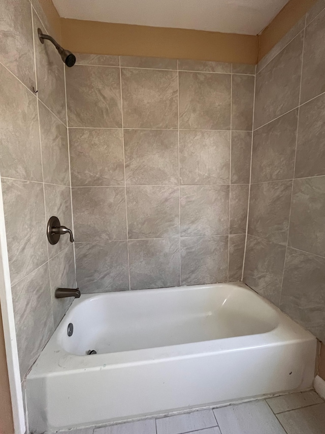 2711 Burlingame St, Detroit, MI 48206 - bathroom with tile patterned floors, a shower, and a tub