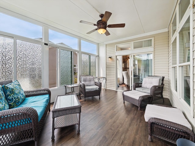 230 Atlantis Cir, Oxford, MI 48371 - sunroom / solarium with a ceiling fan