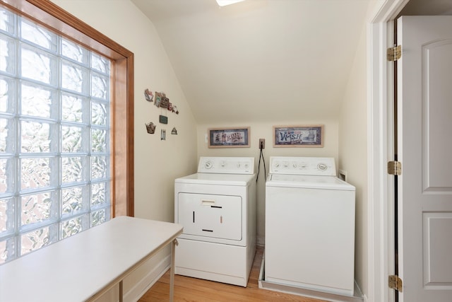 19985 Charest St, Detroit, MI 48234 - washroom with independent washer and dryer and light wood finished floors