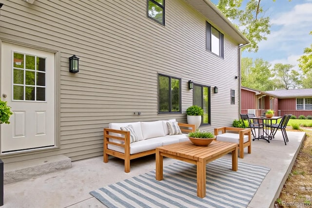 7598 Lake Park Rd, Ira, MI 48023 - view of patio featuring an outdoor hangout area and outdoor dining space
