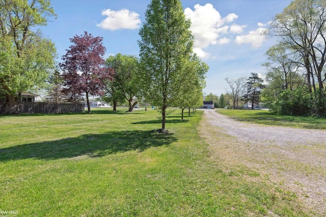 view of dirt / gravel road