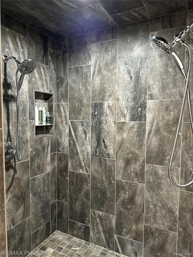 3873 Hartland Hills Dr, Hartland, MI 48353 - full bathroom featuring a tile shower