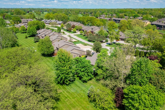 aerial view of residential area