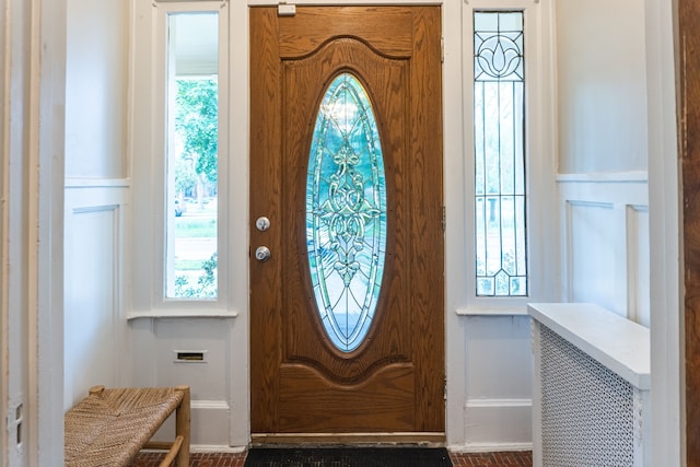 2285 Chicago Blvd, Detroit, MI 48206 - entryway featuring plenty of natural light and brick patterned floors