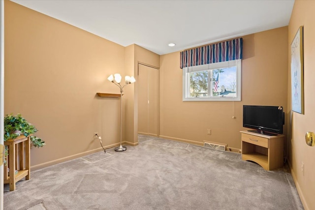 5080 Kitson Ln, West Bloomfield, MI 48324 - unfurnished living room with carpet flooring and baseboards