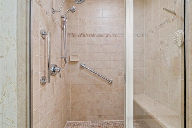 5080 Kitson Ln, West Bloomfield, MI 48324 - bathroom featuring a shower stall