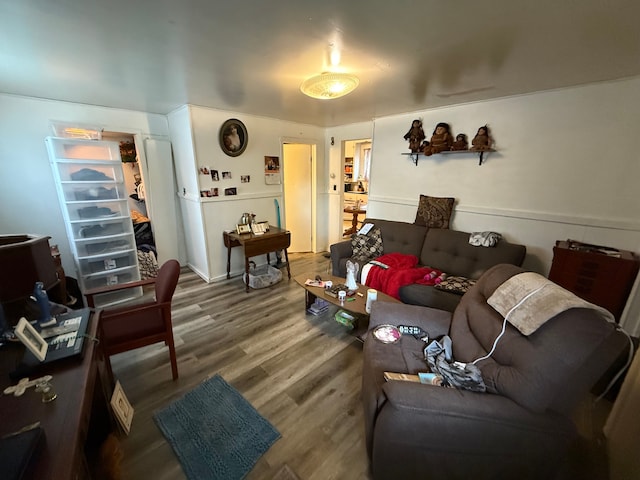 1917 16th St, Port Huron, MI 48060 - living area with wood finished floors