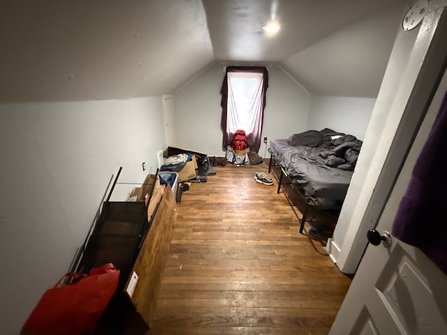 1917 16th St, Port Huron, MI 48060 - bedroom featuring hardwood / wood-style flooring and lofted ceiling