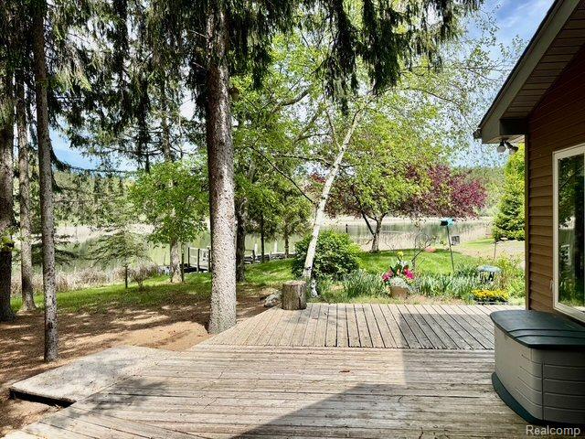 5793 Gark Rd, Attica, MI 48412 - view of wooden deck