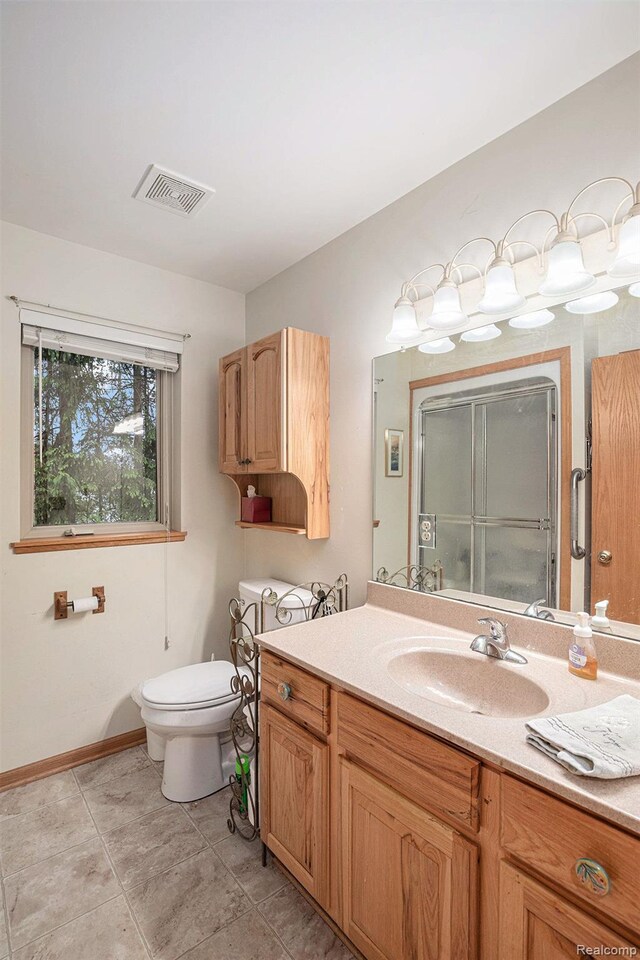 5793 Gark Rd, Attica, MI 48412 - full bathroom featuring vanity, toilet, and tile patterned floors