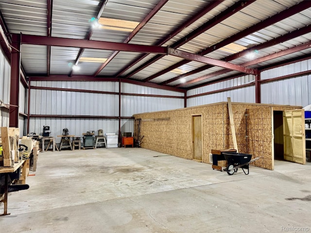 5793 Gark Rd, Attica, MI 48412 - garage featuring metal wall